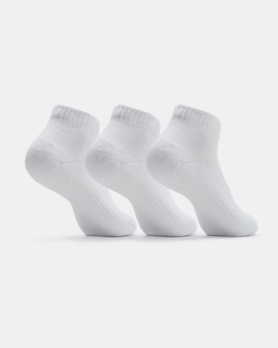 Unisex UA Core Low Cut 3-Pack Socks in White image number 5